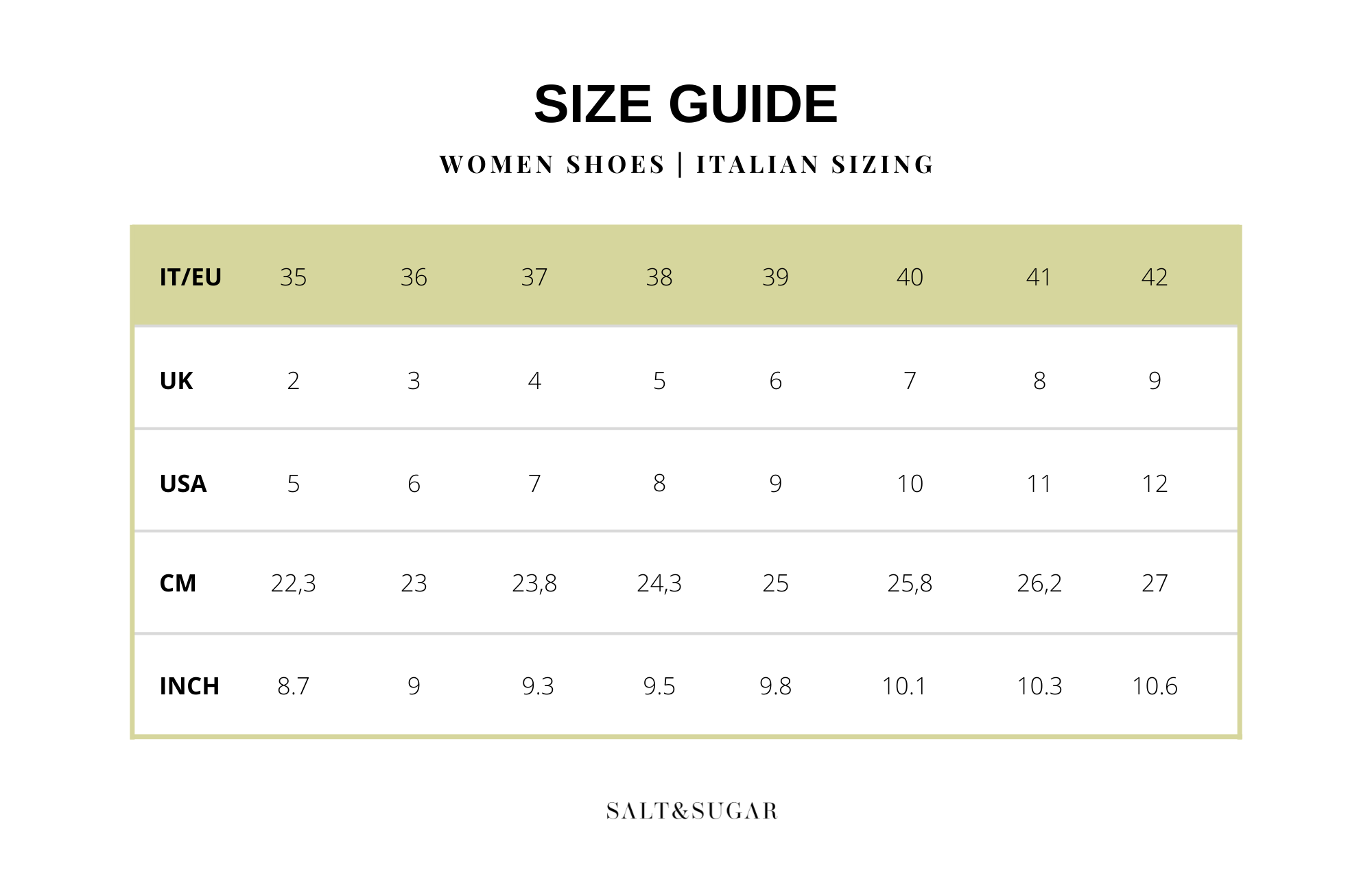 Size Guide